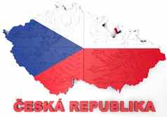 地图插图捷克共和国