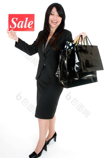 出售时间女人购物袋