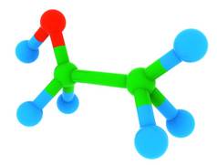 孤立的模型乙醇(酒精)给分子