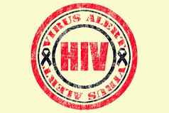 艾滋病毒艾滋病病毒警报概念