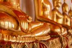 佛雕像公共寺庙曼谷泰国