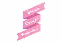 乳房癌症意识消息粉红色的