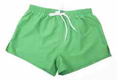 绿色体育运动短裤