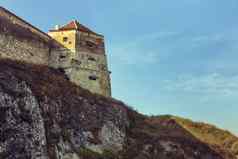 中世纪的塔国防墙rasnov城堡