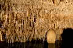 洞穴德拉赫石笋钟乳石马略卡岛西班牙