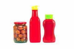 塑料番茄番茄酱瓶盆栽蔬菜玻璃Jar