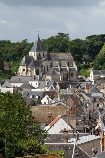 美丽的中世纪的村amboise卢瓦尔谷法国