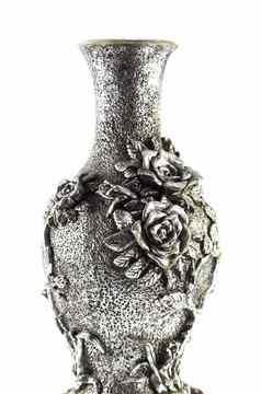 银花瓶