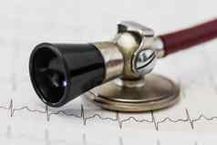 心电图脉冲跟踪听诊器概念心血管医疗考试