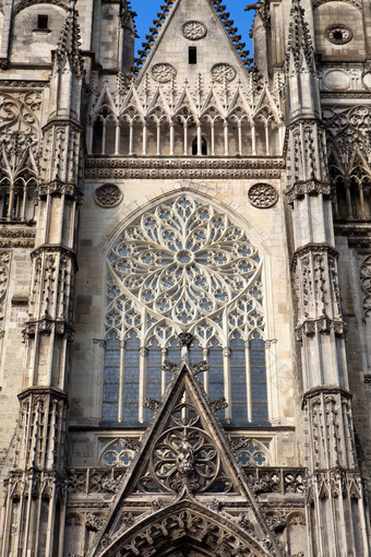 哥特大教堂圣廷旅游卢瓦尔谷法国