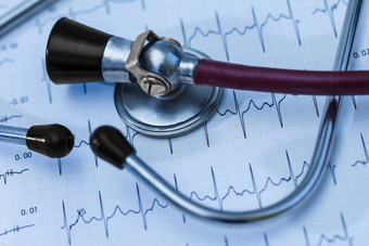 心电图脉冲跟踪听诊器概念心血管医疗考试