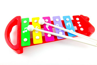 玩具色彩斑斓的木琴