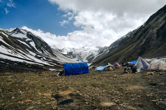 基地营喜马拉雅山脉