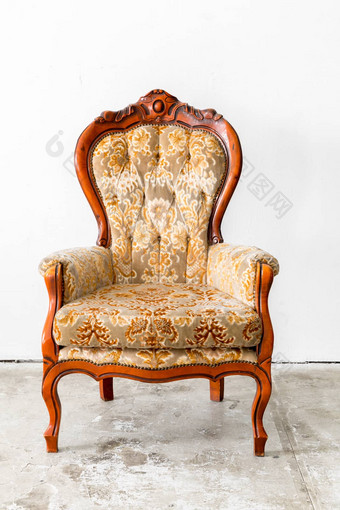 棕色（的）复古的椅子