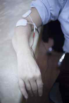 病人手臂物理治疗rehabiliation受伤