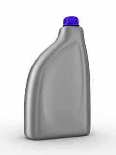 润滑石油瓶白色背景孤立的图像