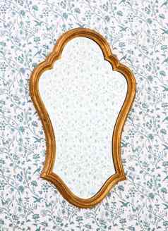 维多利亚时代金镜子框架