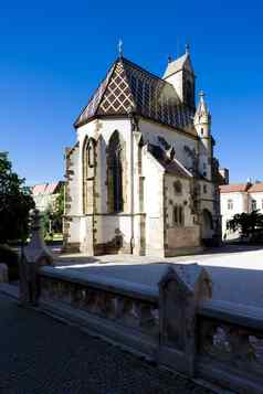 教堂圣迈克尔kosice斯洛伐克
