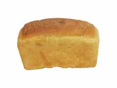 白色面包面包孤立的白色背景