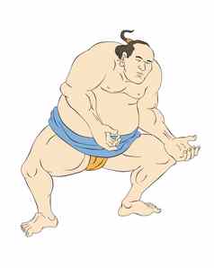 日本相扑摔跤手