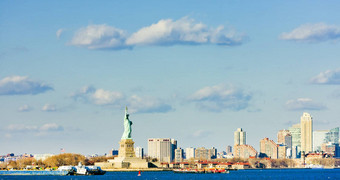 雕像自由泽西岛纽约美国
