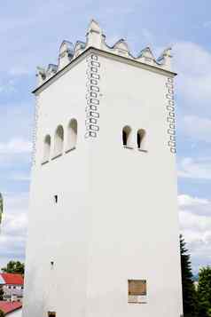 文艺复兴时期的钟楼斯皮斯卡贝拉斯洛伐克