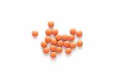 橙色多种维生素药片