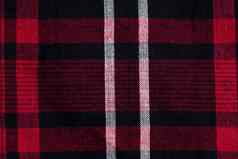 纹理红黑网纹织物