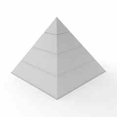 平原金字塔图表水平