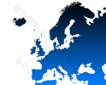 详细的地图欧洲