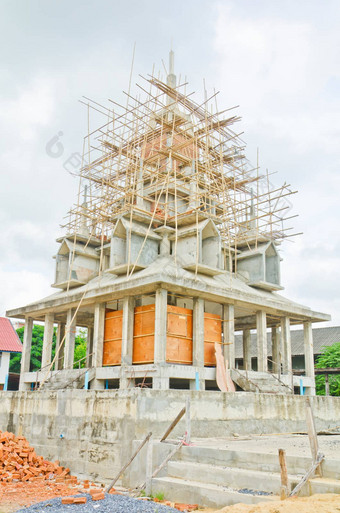 建设佛教堂泰国寺庙风格
