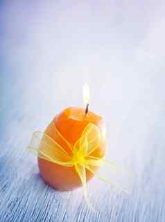 橙色蜡烛表格燃烧蜡烛