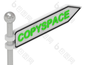 Copyspace词箭头指针