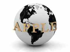 苹果抽象登记地球