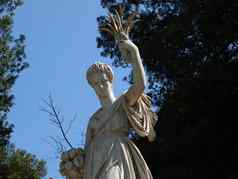 弗洛伦斯古老的雕塑花园波波里