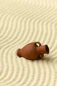 摘要作文日本Zen花园陶瓷双耳瓶