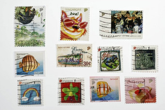 邮资邮票新加坡