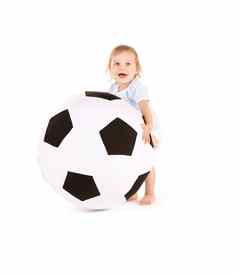 婴儿男孩足球球
