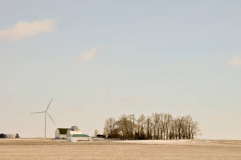 印第安纳州风涡轮背景