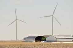 印第安纳州风涡轮农场设备