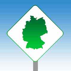 德国地图路标志