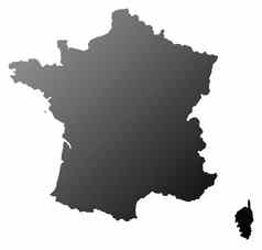 法国地图轮廓
