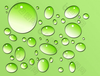 水滴绿色