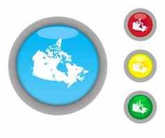 加拿大地图按钮图标