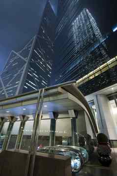 现代摩天大楼建筑在香港香港岛