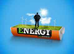 商人风涡轮场能源储蓄电池