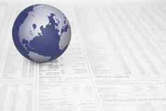 地图世界全球新闻纸股票市场金融