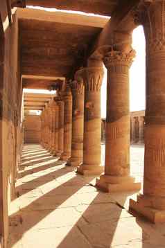 菲莱寺庙湖纳赛尔埃及