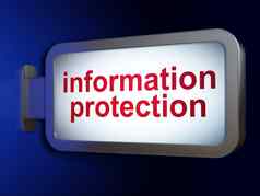 保护概念信息保护广告牌背气