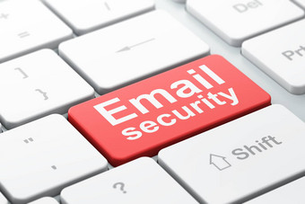 保护概念<strong>电子邮件安全</strong>电脑键盘背气